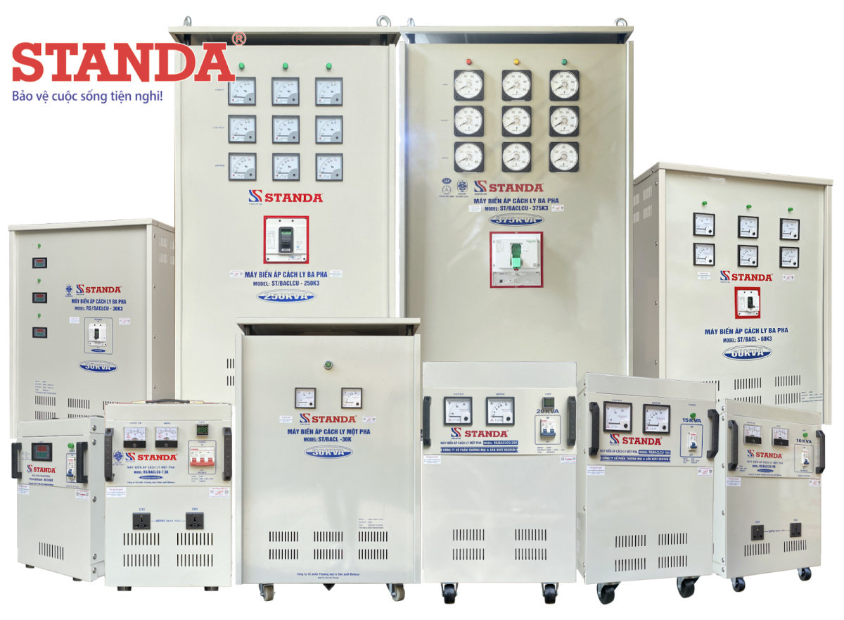Ảnh biến áp cách ly Standa 1 pha, biến áp cách ly 3 pha