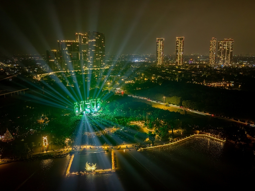 Sự kiện diễn ra giữa không gian xanh rộng lớn của đại đô thị Ecopark