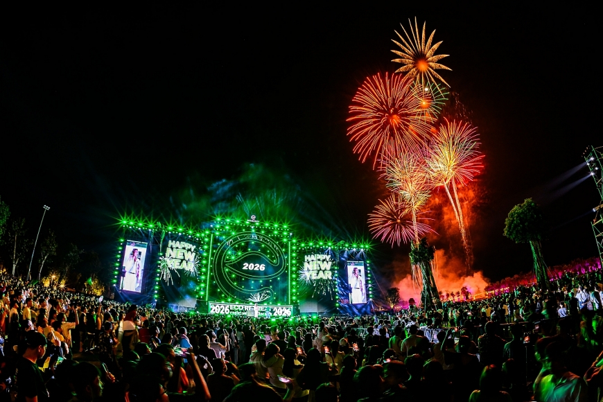 Chào năm mới giữa xanh tươi tại đại nhạc hội Countdown 2026 khắp ba miền của Ecopark