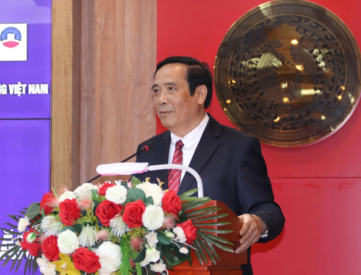 Chủ tịch Nguyễn Thanh Bình phát biểu tại buổi trao quà