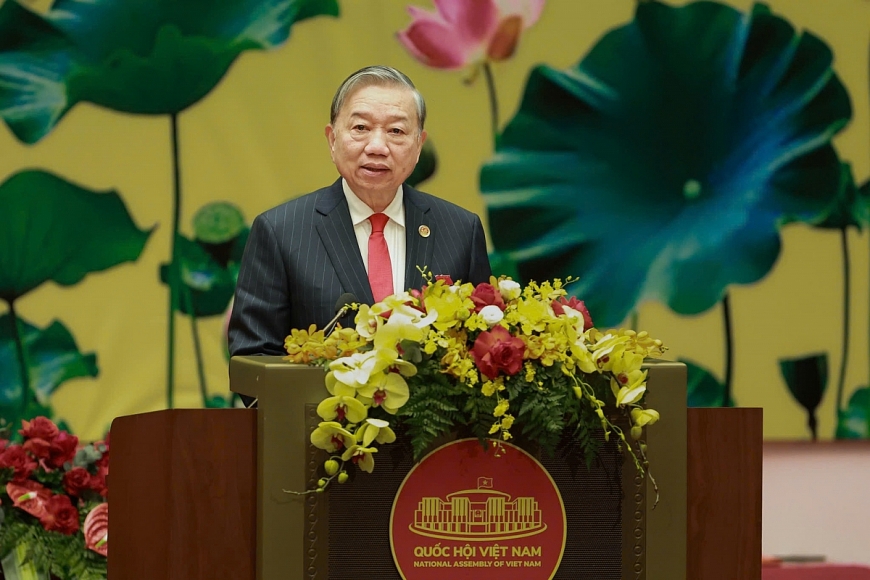 Tổng Bí thư Tô Lâm phát biểu tại Lễ kỷ niệm 80 năm Ngày Tổng tuyển cử đầu tiên bầu Quốc hội Việt Nam - Ảnh VGP/Nhật Bắc