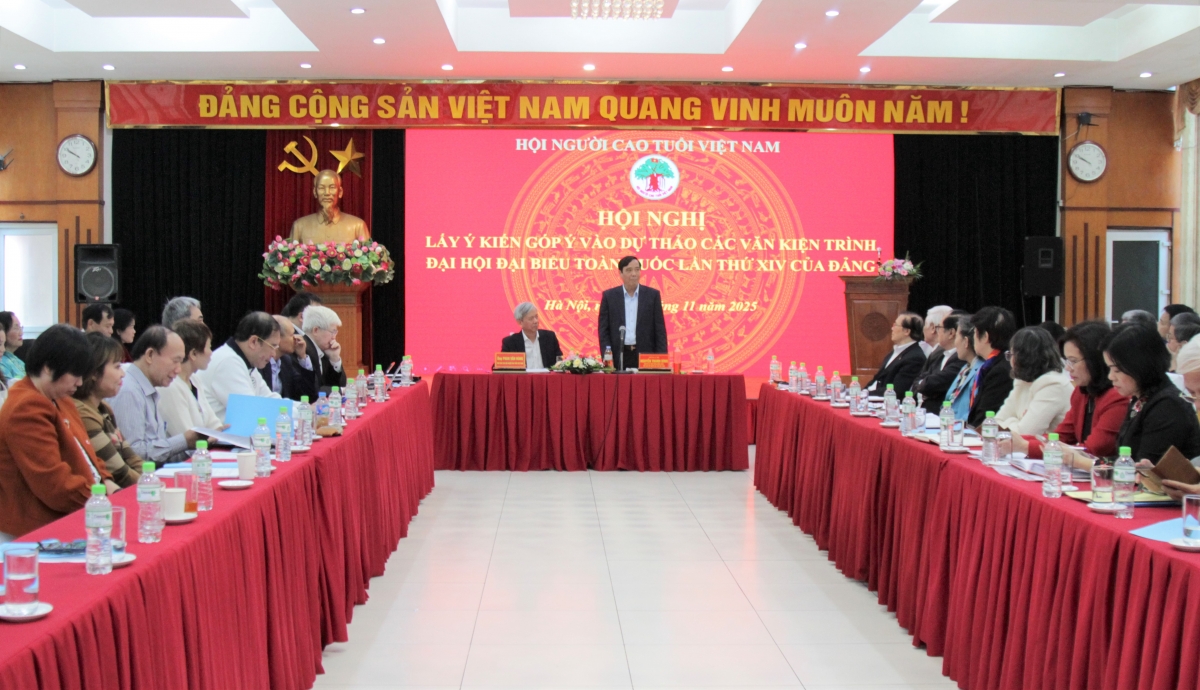 Hội NCT Việt Nam tổ chức Hội nghị góp ý văn kiện trình Đại hội XIV của Đảng