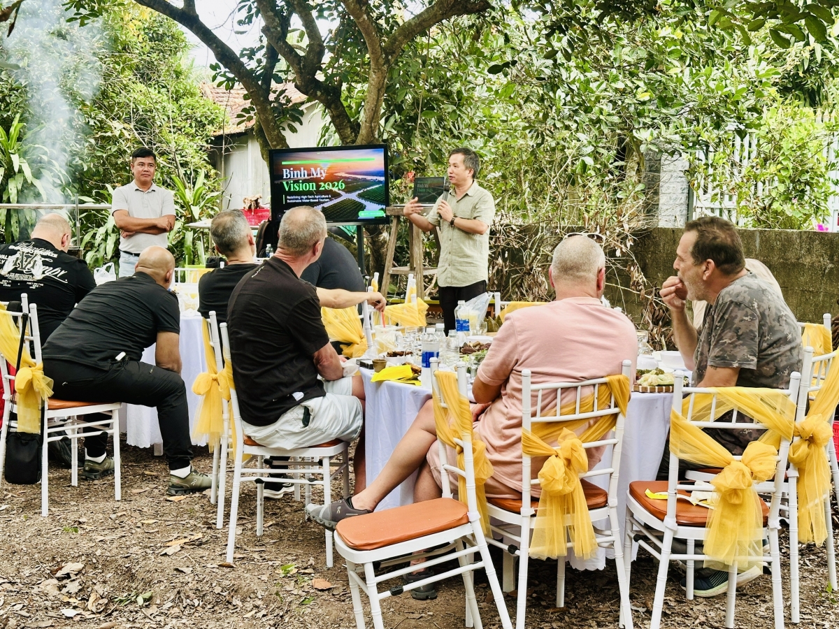 Ông Nguyễn Anh Tuấn nhấn mạnh mục tiêu đưa Bình Mỹ trở thành điểm đến ven đô tiêu biểu của TP. Hồ Chí Minh.