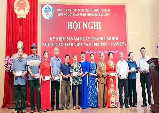 Hội NCT phường Vàng Danh, tỉnh Quảng Ninh: Quyết tâm thực hiện tốt các chỉ tiêu, nhiệm vụ đề ra