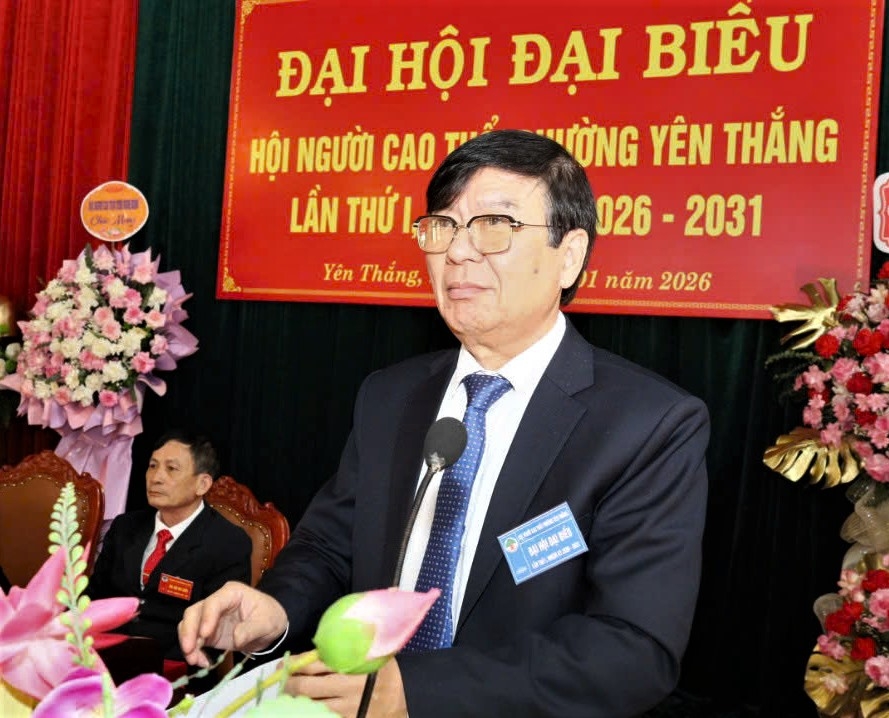 Ông Đinh Ngọc Hà phát biểu