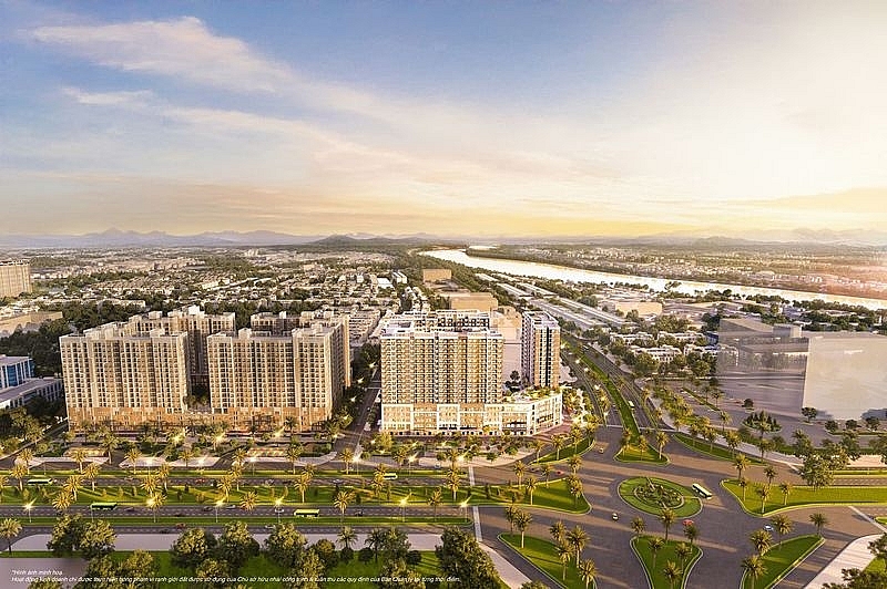 Các tòa căn hộ cao cấp của Vinhomes Star City đều án ngữ trên các trục đường huyết mạch 