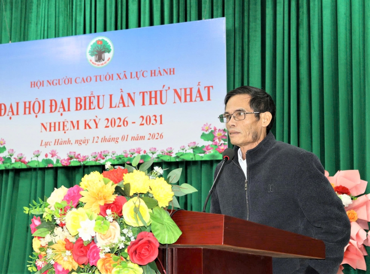 Ông Nguyễn Quang Sơn phát biểu