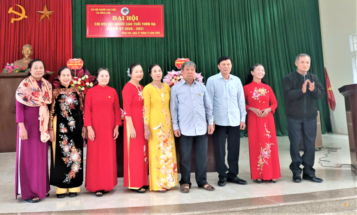 Các Chi hội NCT trên địa bàn xã Hồng Sơn được kiện toàn