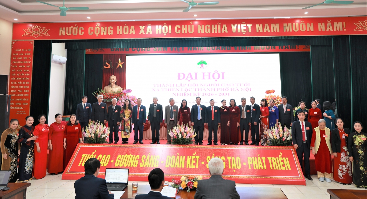 Ban Chấp hành Hội NCT xã Thiên Lộc ra mắt Đại hội