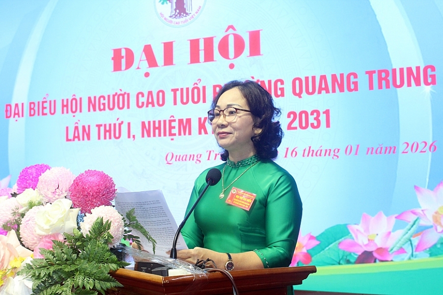 Đại hội đại biểu Hội NCT phường Quang Trung lần thứ I, nhiệm kỳ 2026-2031