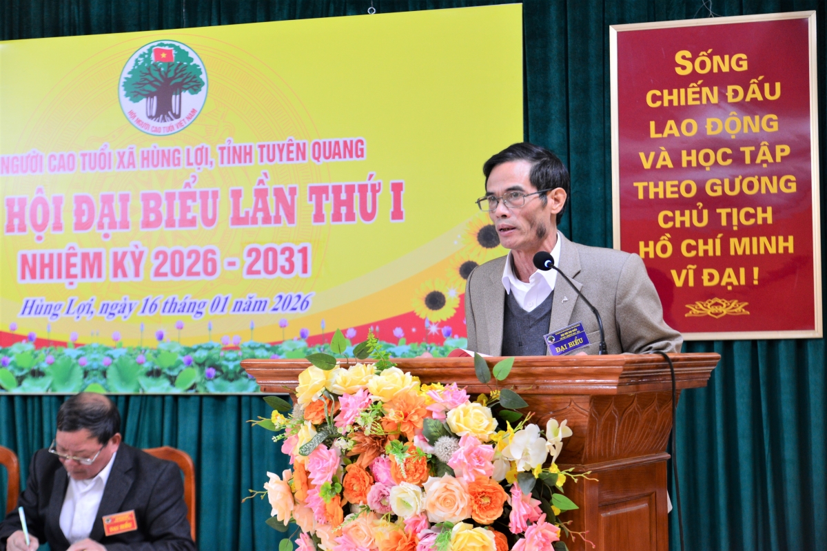 Ông Nguyễn Quang Sơn phát biểu