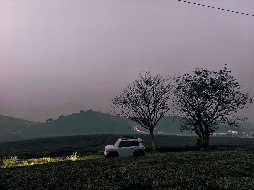 Anh Phạm Hà không chỉ sử dụng VF 3 cho di chuyển hằng ngày mà còn thực hiện chuyến đi dài (Ảnh: NVCC)