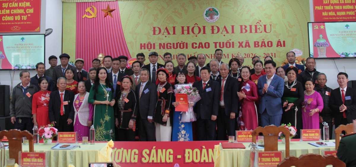 Ra mắt Ban Chấp hành Hội Người cao tuổi xã Bảo Ái khóa I, nhiệm kỳ 2026 - 2031.