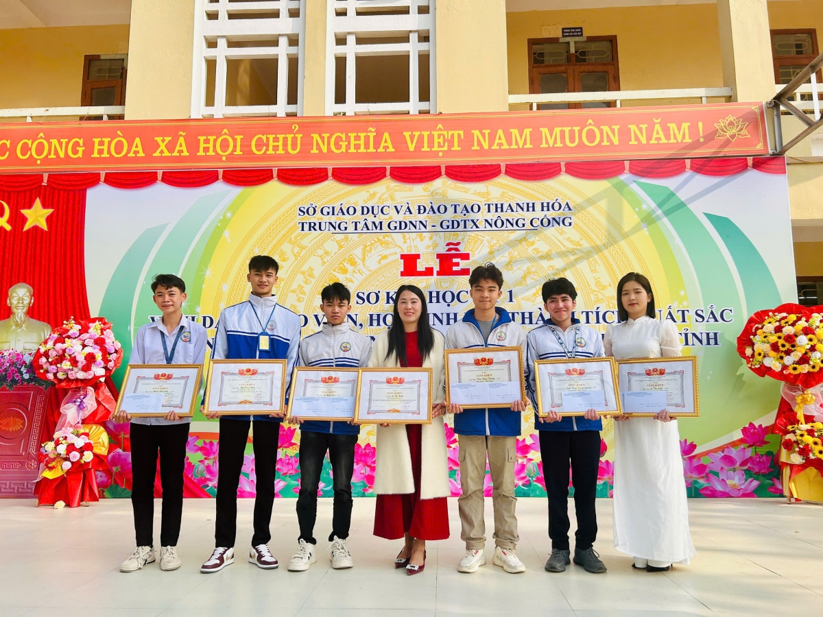 Thầy trò Trung tâm GDNN–GDTX Nông Cống luôn xác định lấy chất lượng làm trụ cột, lấy người học làm trung tâm