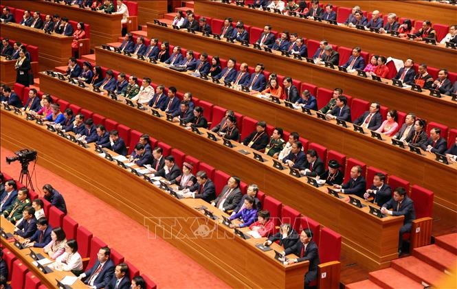 Quang cảnh phiên khai mạc Đại hội XIV của Đảng