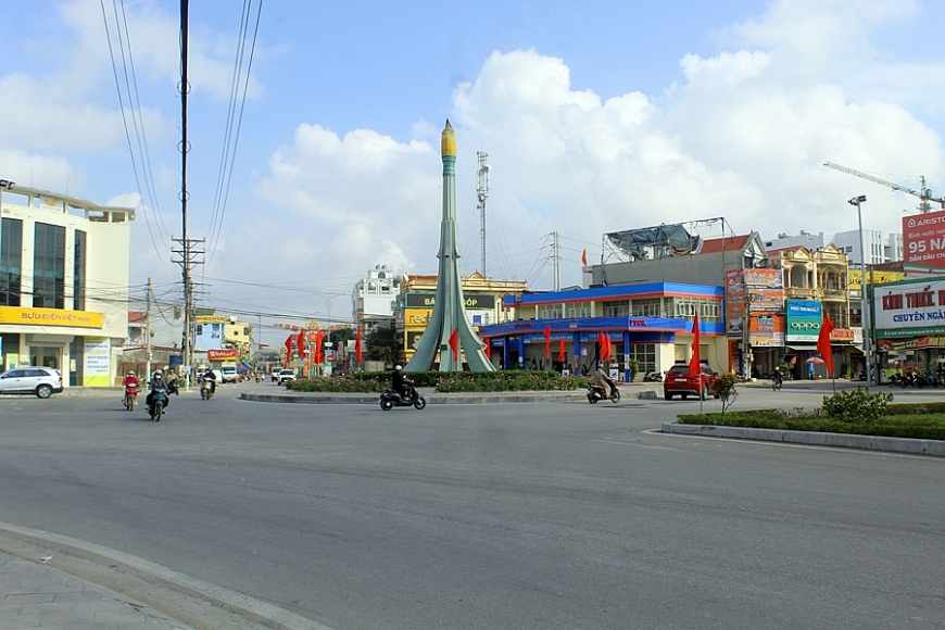 Xã Hoằng Hóa trang hoàng rực rỡ trước ngày bầu cử