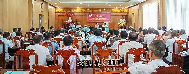 Quang cảnh tại Hội nghị. Ảnh Báo Cà Mau