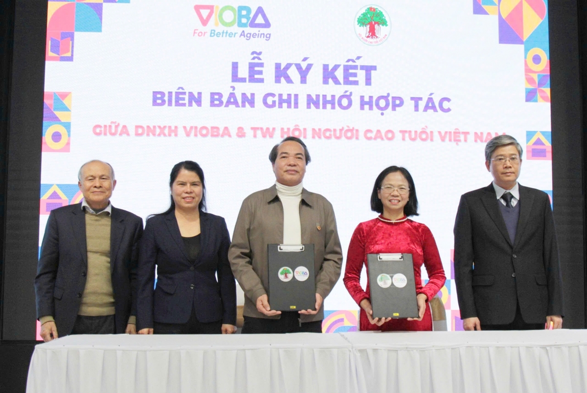 VIOBA  ký kết biên bản ghi nhớ hợp tác với Trung ương Hội NCT Việt Nam