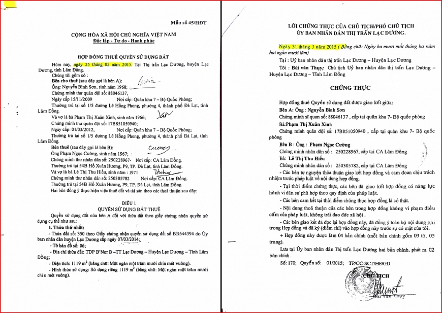 Hợp đồng thuê được lập nhằm che giấu giao dịch góp vốn, phù hợp dấu hiệu của giao dịch giả tạo theo Điều 124 BLDS
