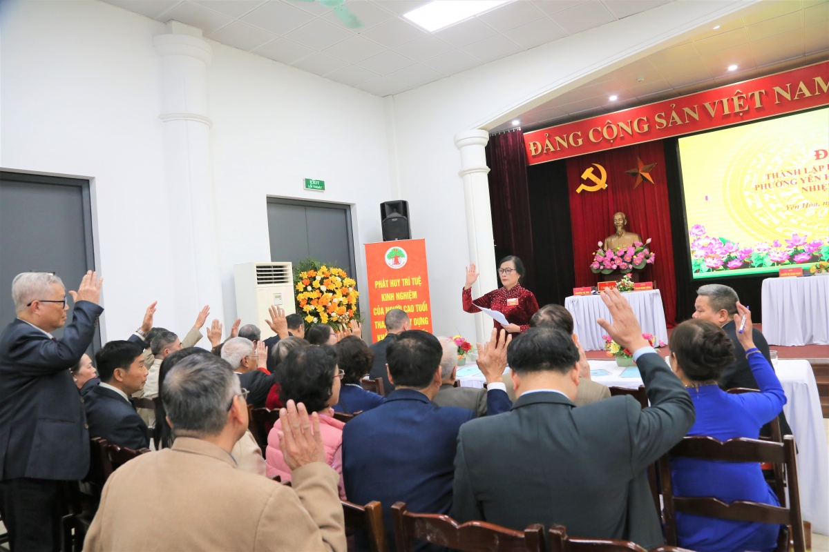 Hội nghị Ban Chấp hành Hội NCT phường Yên Hòa lần thứ nhất