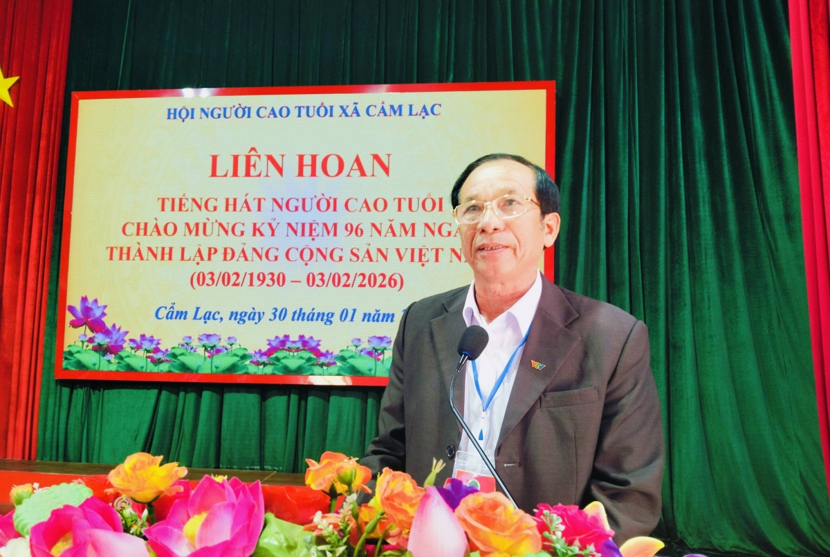 Ông Võ Văn Điển phát biểu tại Chương trình