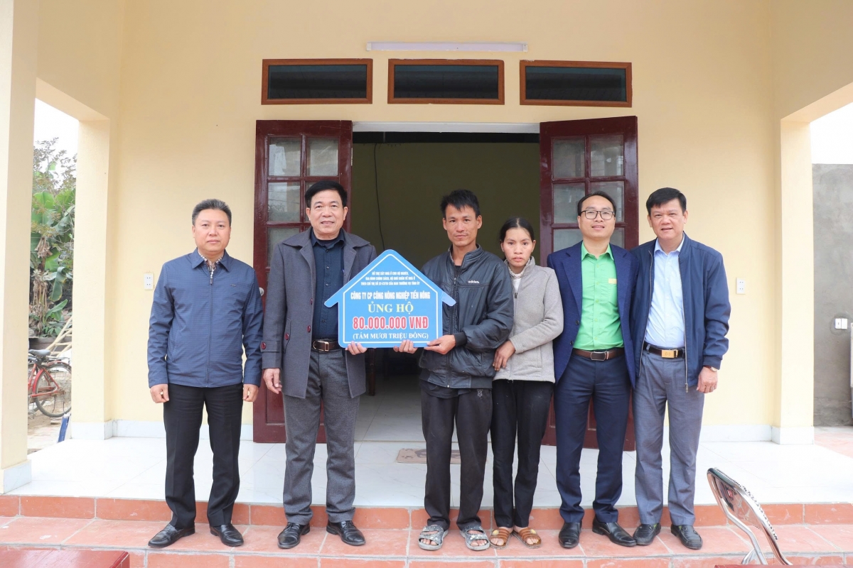 Tiến Nông bàn giao nhà ở cho hộ gia đình nghèo, góp phần hiện thực hóa mục tiêu “an cư để lạc nghiệp”