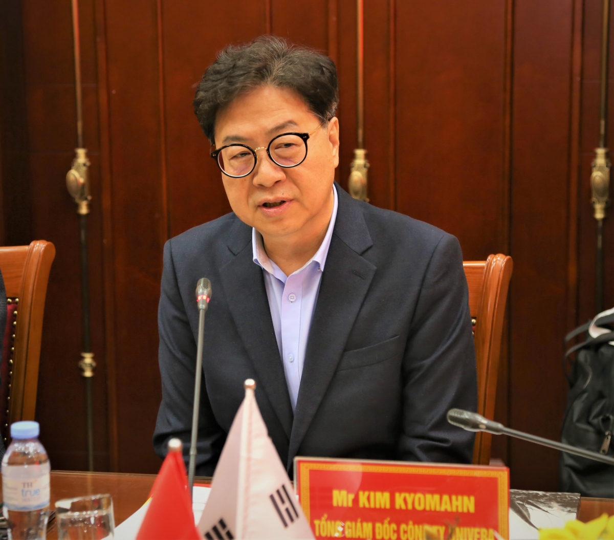 Ông Kim Kyomahn phát biểu