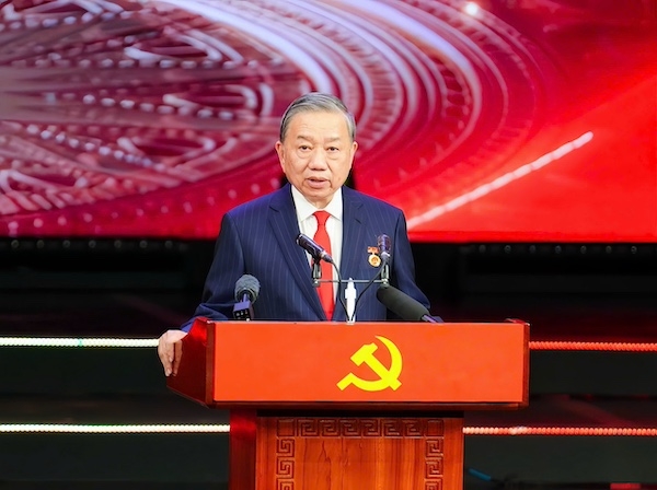 Tổng Bí thư Tô Lâm phát biểu tại buổi Lễ