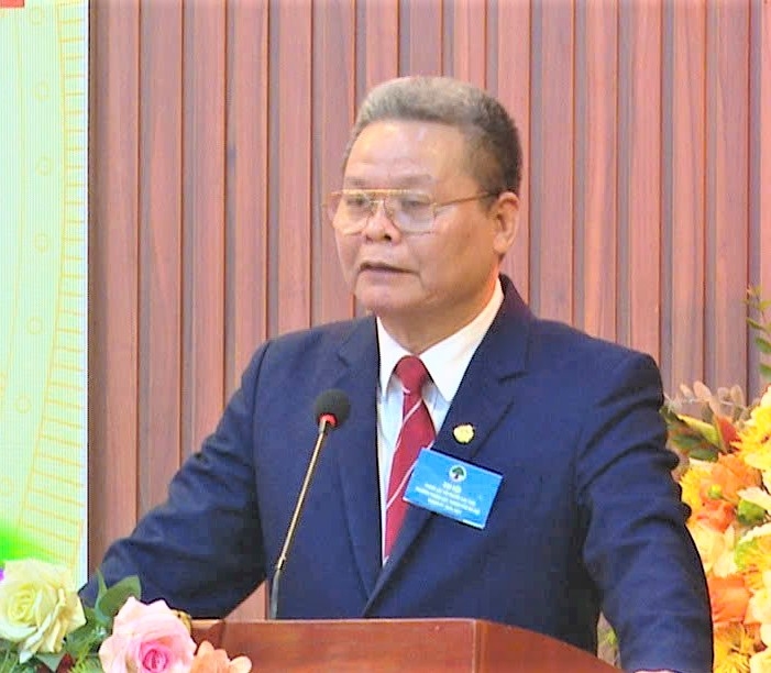 Ông Phạm Huy Giáp phát biểu