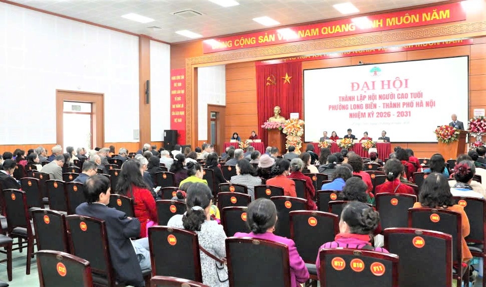 Quang cảnh Đại hội thành lập Hội NCT phường Long Biên