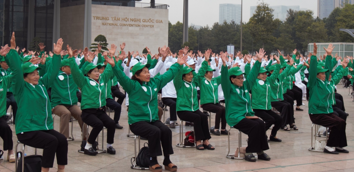 Lan tỏa thông điệp “Lá phổi xanh” vì sức khỏe hô hấp người cao tuổi Thủ đô