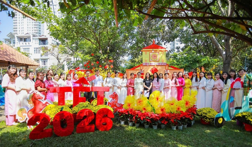 Tiểu cảnh Xuân đoạt giải Nhì của Trường mầm non Tân Phong