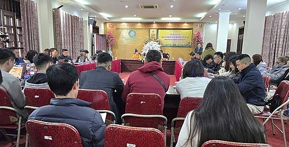 Toàn cảnh buổi họp báo.