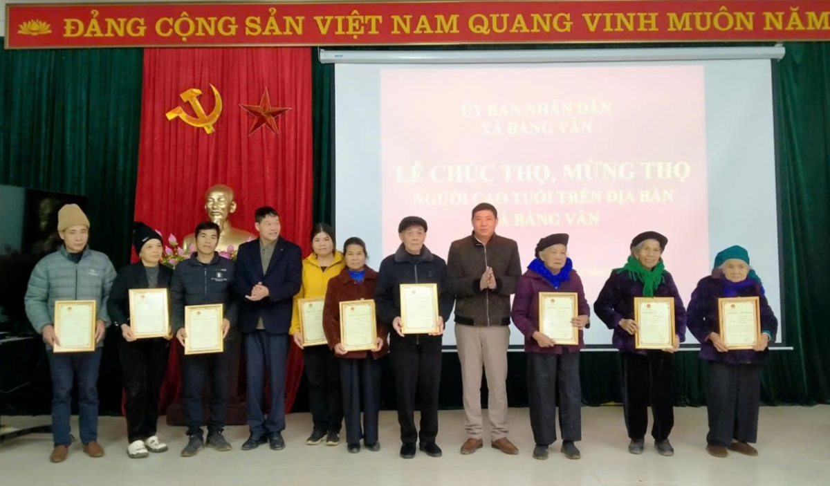 Mừng thọ NCT xã Bằng Vân, tỉnh Thái Nguyên