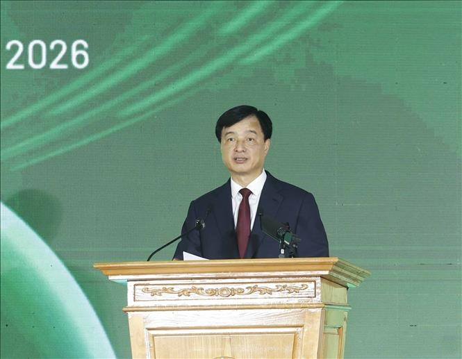 Đồng chí Nguyễn Duy Ngọc, Uỷ viên Bộ Chính trị, Bí thư Thành uỷ Hà Nội phát biểu