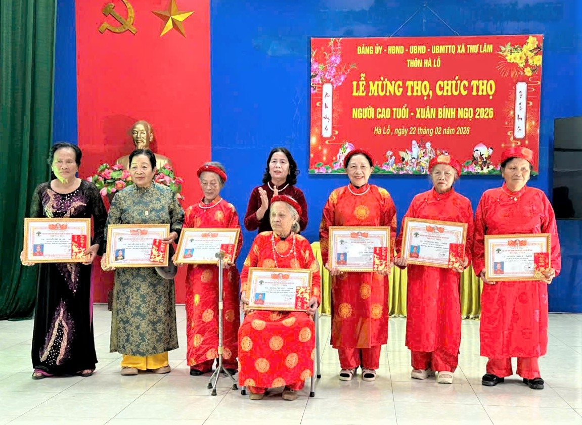 00 Mừng thọ NCT xã Thư Lâm nhân dịp Xuân Bính Ngọ 2026