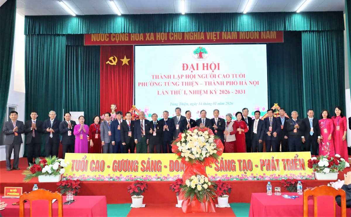 Ra mắt Ban Chấp hành Hội NCT phường Tùng Thiện nhiệm kỳ 2026-2031