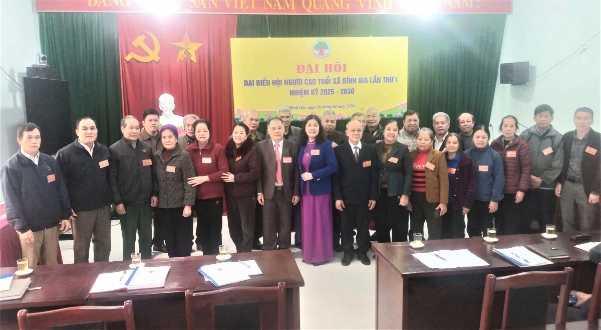 Ban Chấp hành Hội NCT xã Bình Gia ra mắt Đại hội