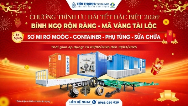 Chương trình Khuyến mãi “Bính Ngọ Rộn Ràng - Mã Vàng Tài Lộc” cùng Tân Thanh Container