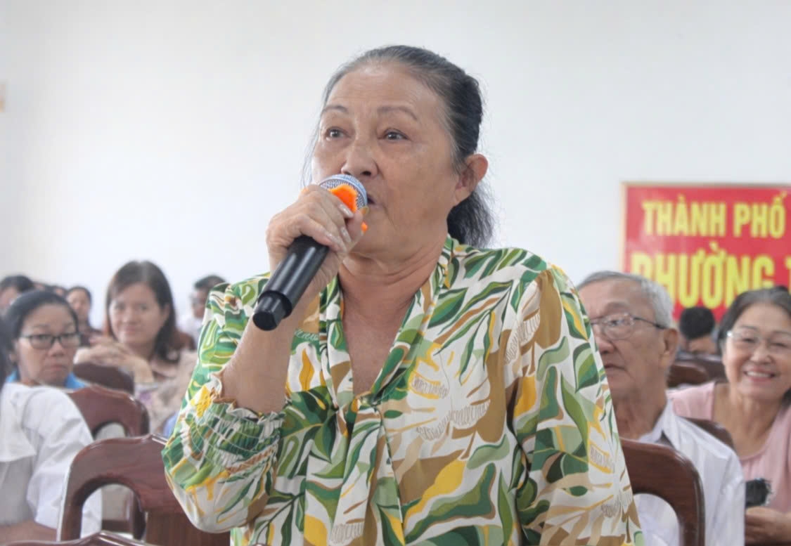 Cử tri phường Thuận An gửi gắm kỳ vọng qua hội nghị tiếp xúc ứng cử viên