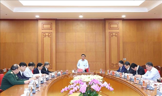 Thường trực Ban Bí thư Trần Cẩm Tú chủ trì Cuộc họp