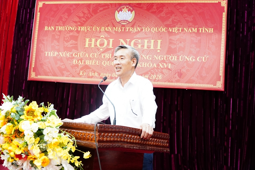 Ông Trần Nguyên Thành, cử tri xã Kỳ Anh cho biết, cử tri địa phương đặt nhiều kỳ vọng vào ứng cử viên Nguyễn Thanh Bình.