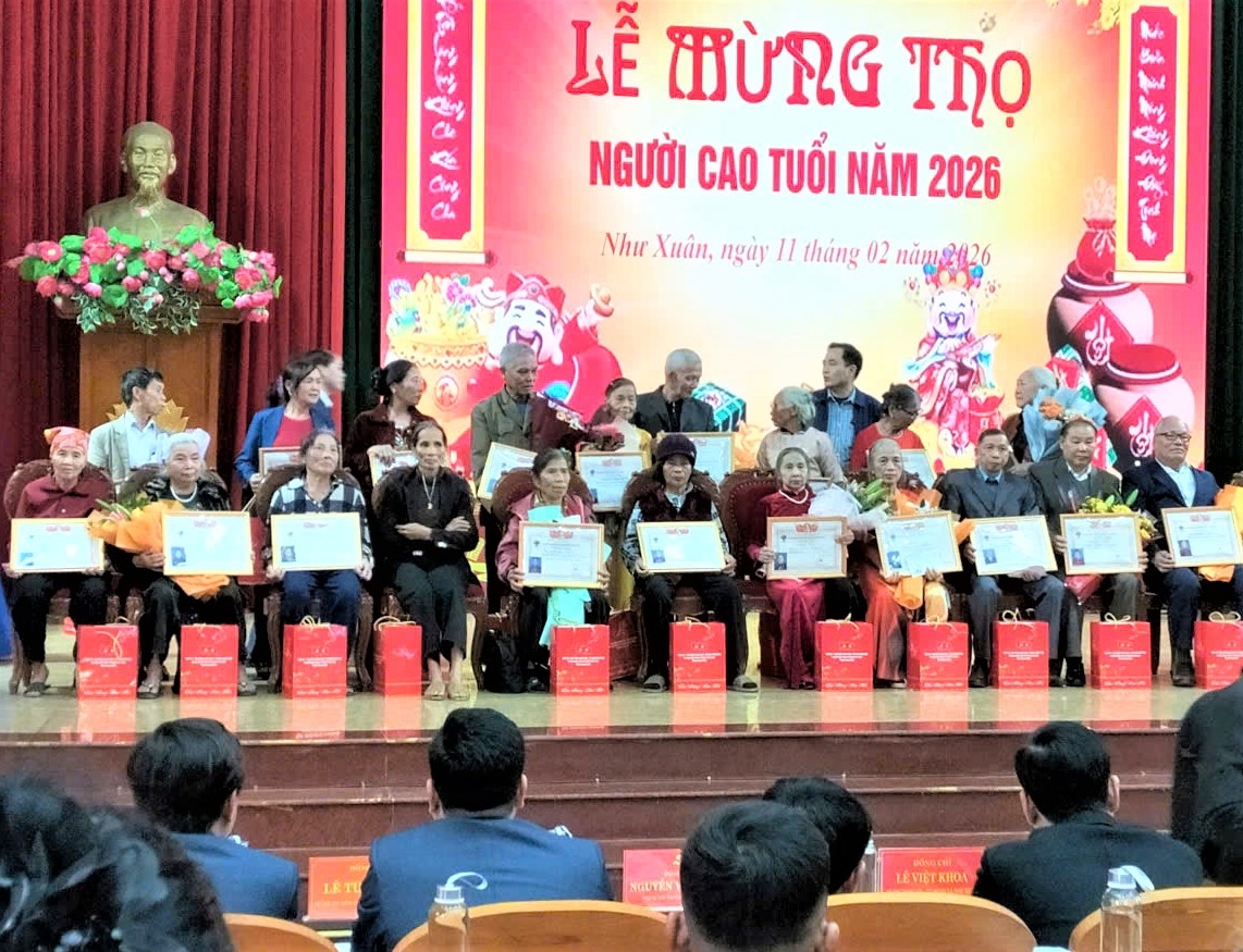 Mừng thọ NCT xã Như Xuân, tỉnh Thanh Hóa