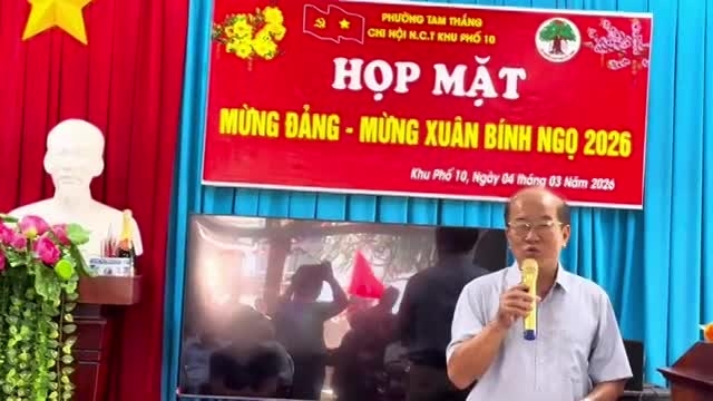 Ông Phạm Xuân Mạn phát biểu, vận động người cao tuổi tham gia xây dựng Hội vững mạnh