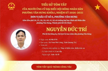 Ứng cử viên Nguyễn Đức Trí: Phát triển đô thị bền vững, nâng cao chất lượng sống người dân