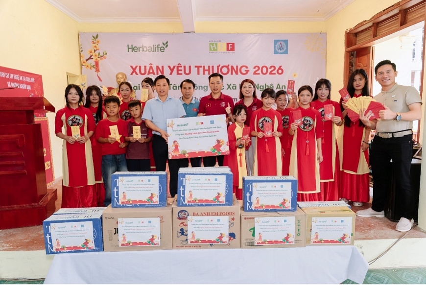 Herbalife Việt Nam tổ chức “Xuân Yêu Thương” 2026 cho trẻ em và người cao tuổi khó khăn