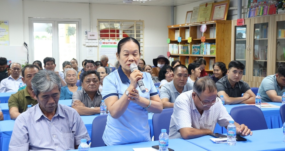 Hội nghị tiếp xúc cử tri phường Tân Mỹ: Nhiều ý kiến về môi trường, ngập nước và an sinh