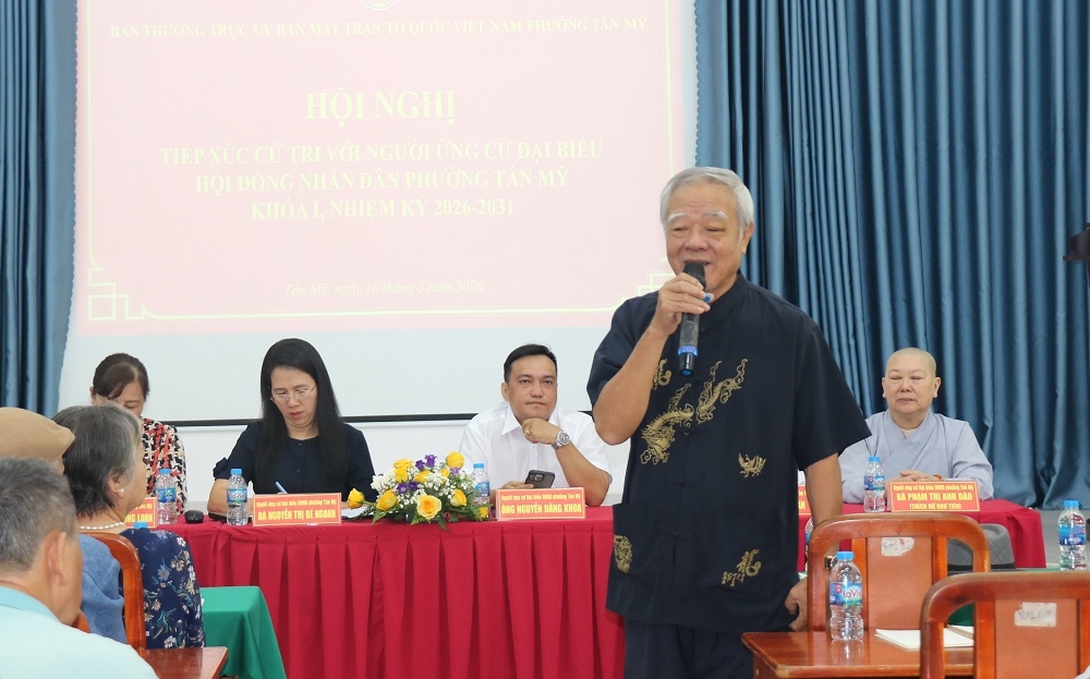Cử tri phường Tân Mỹ quan tâm các vấn đề dân sinh