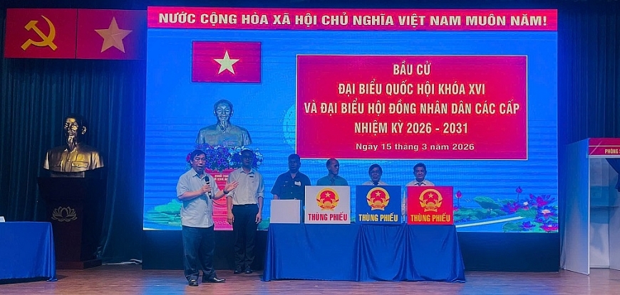 Tập huấn nghiệp vụ công tác bầu cử đại biểu Quốc hội khóa XVI và đại biểu Hội đồng nhân dân phường Tân Hưng các cấp nhiệm kỳ 2026 – 2031