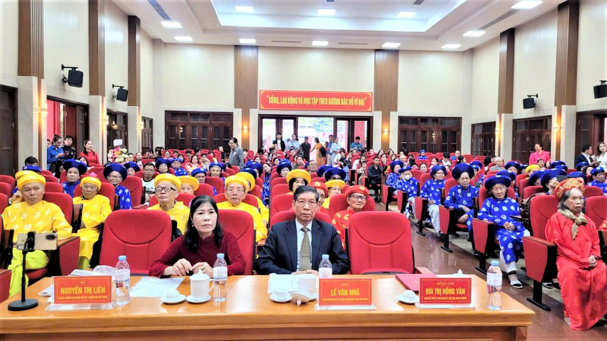 Quang cảnh Lễ mừng thọ NCT phường An Dương, TP Hải Phòng